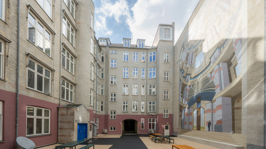 Gården til lagerum på Løngangstræde 20, kælder, LM 811, 1468 København K | Billede til print
