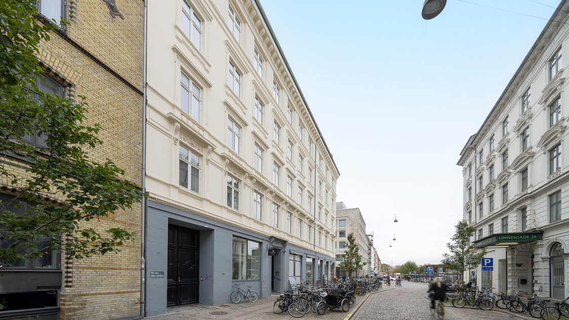 Facaden til ejendommen på Linnésgade 20, kælder, LM 3-6-104, 1360 København K | Billede til print