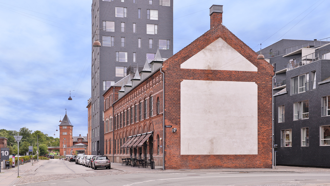 Facaden til kontoret på Dampfærgevej 9, 1. sal, 2100 København Ø | Billede til print