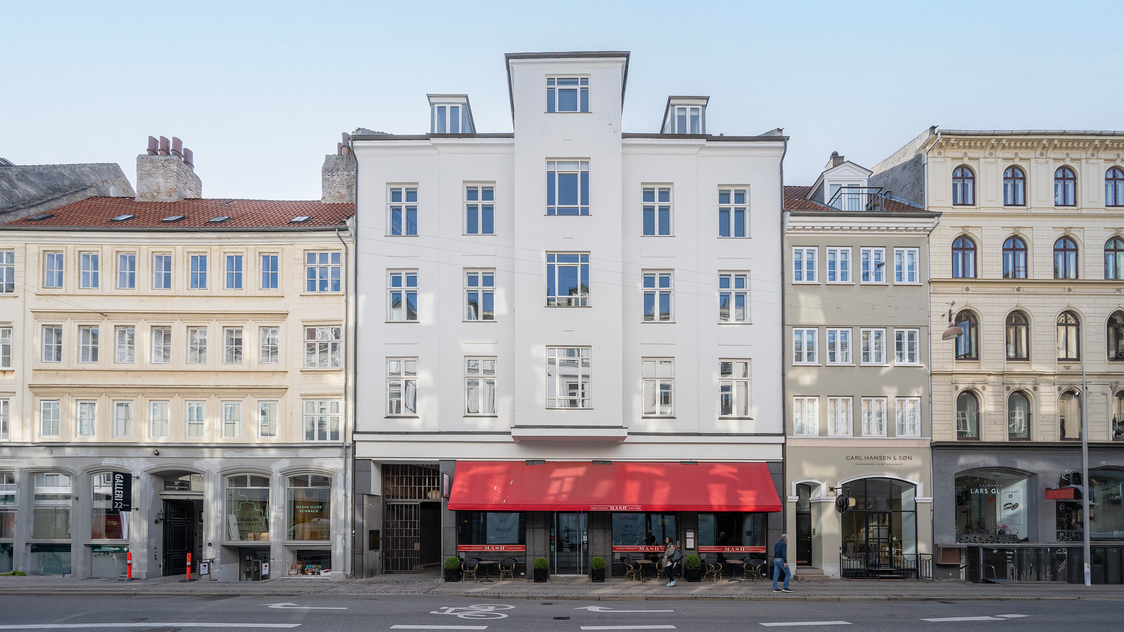 Facade til kontor på Bredgade 20, 3. sal, 1260 København K | Billede til print