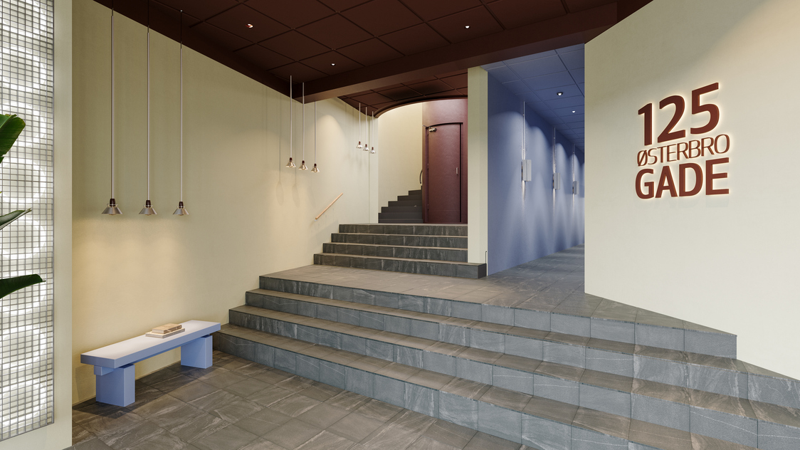 Indgang til kontor på Østerbrogade 125, 6 medarbejdere, 2100 København Ø* | Billede til print