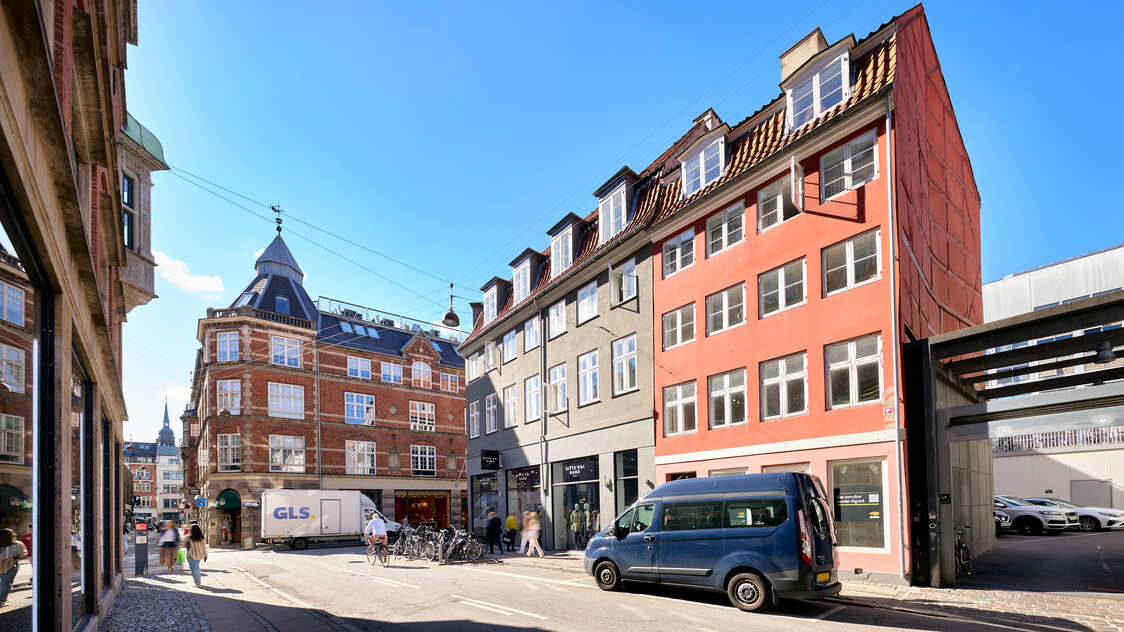 Facade til kontor på Antonigade 3, 3. sal, 1106 København K | Billede til print
