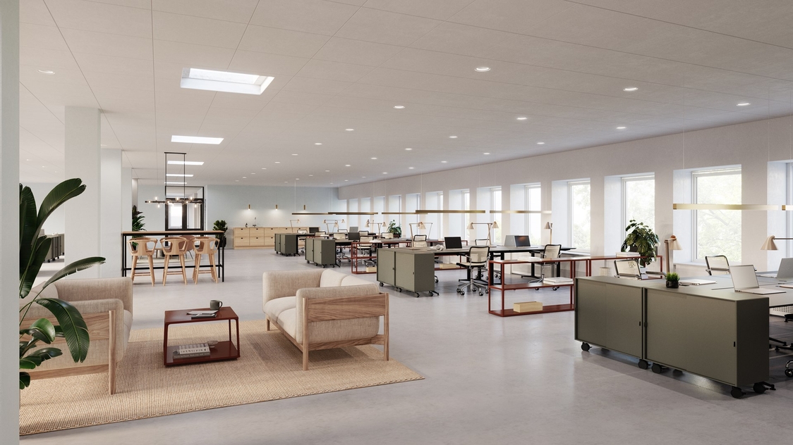 Kontormiljø på Frydenlundsvej 30, bygning M, 1. sal, 2950 Vedbæk | Billede til print