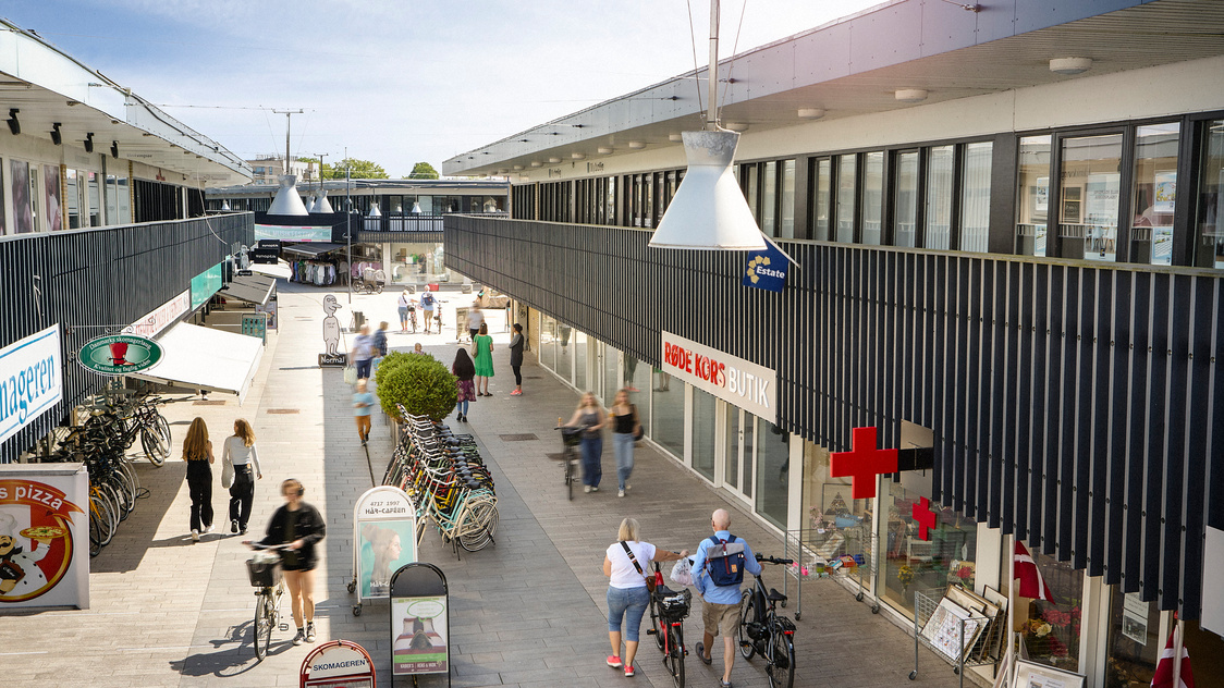 Udsigt over området ved kontoret på Egedal Centret 69, 1. sal, LM 100, 3660 Stenløse | Billede til print
