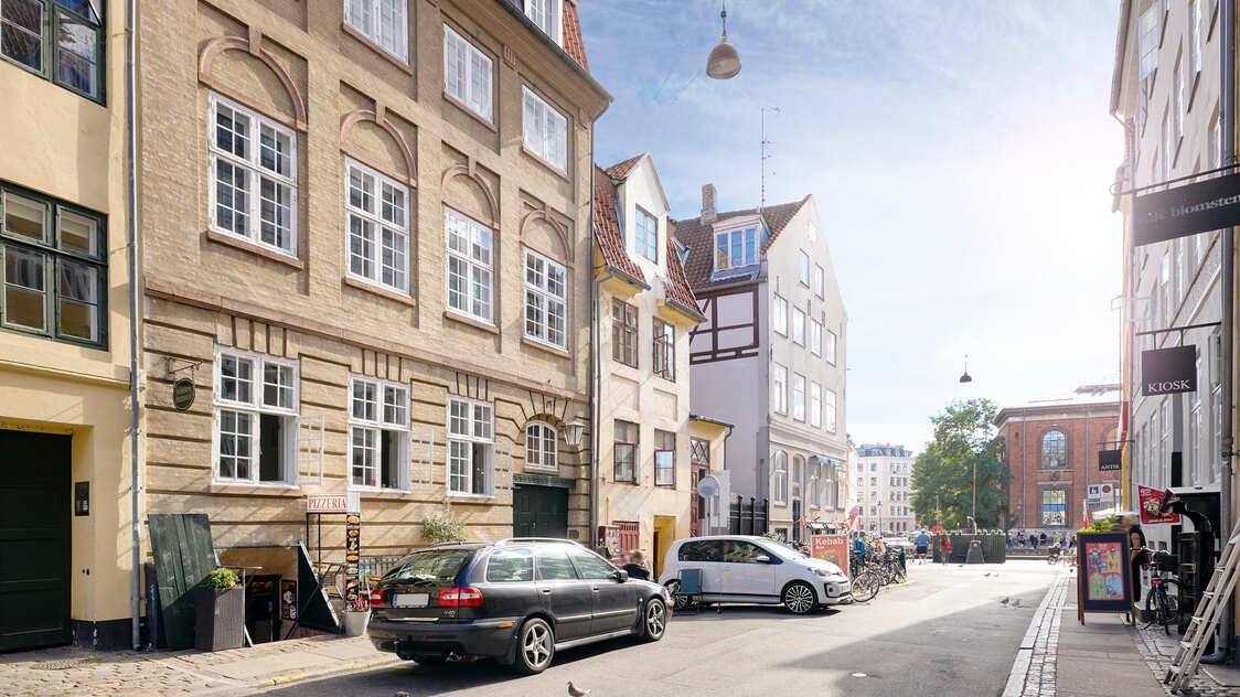 Facade på bolig Lille Strandstræde 6A, 3. sal, 1254 København K | Billede til print