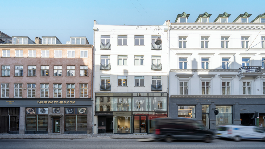 Facaden til boligen - Bredgade 21A, 4. sal, 1260 København K | Billede til print