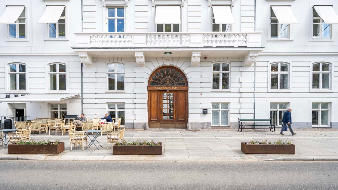 Facade til kontor på  Sankt Annæ Plads 13, 3. tv., 1250 København K | Billede til print
